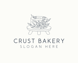 Floral Cake Bakery logo design