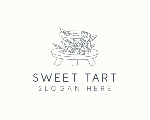 Floral Cake Bakery logo design