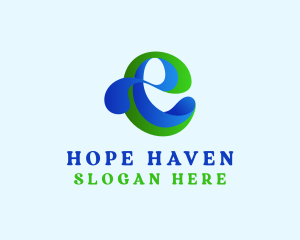 Non Profit - Swirly Modern Organization logo design