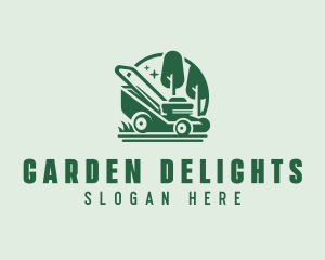 Landscaping Garden Mower logo design