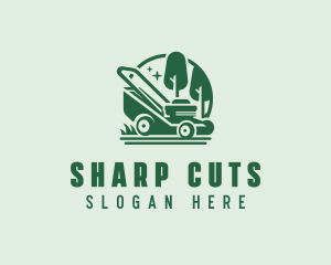 Landscaping Garden Mower logo design