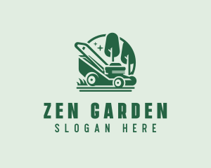 Landscaping Garden Mower logo design