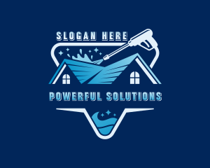 Roof Pressure Washing  logo design