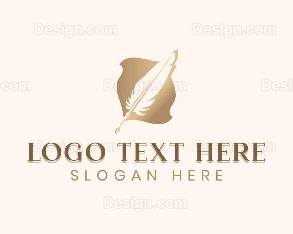 Feather Quill Pen Logo