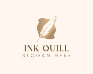 Feather Quill Pen logo design