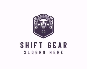 Dumbbell Training Gear  logo design