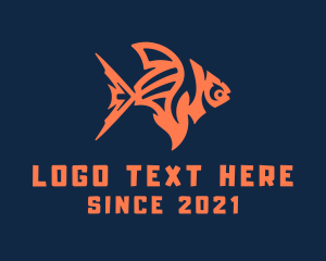 Orange Goldfish Pet logo