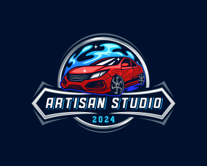 Auto Transportation Car logo design