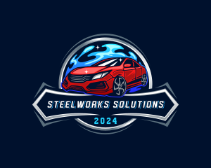 Auto Transportation Car logo design