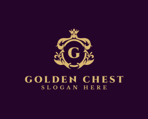 Ornate Royal Crown Crest  logo design