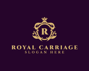 Ornate Royal Crown Crest  logo design