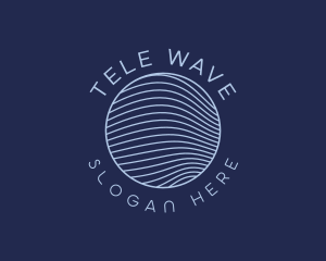 Waves Science Technology logo design