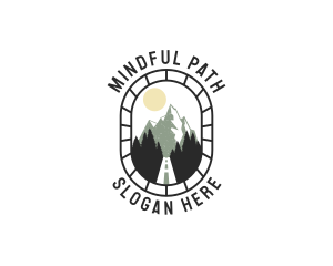 Pathway Mountain Road logo design