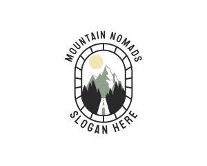 Pathway Mountain Road logo design