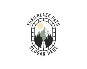 Pathway Mountain Road logo design