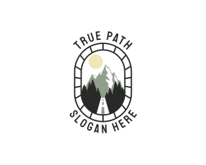 Pathway Mountain Road logo design