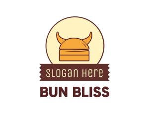 Viking Helmet Horn Burger Buns logo