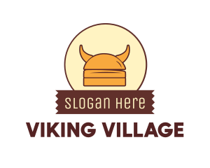 Viking Helmet Horn Burger Buns logo