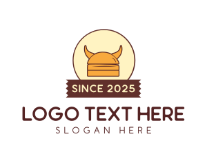 Viking Helmet Horn Burger Buns logo