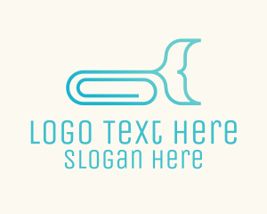 Whale Paper Clip logo