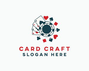 Poker Card Token Casino logo design