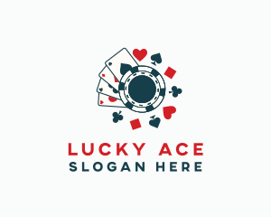 Poker Card Token Casino logo design