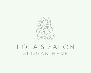 Woman Nature Salon logo design