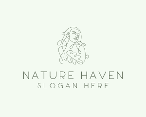 Woman Nature Salon logo design