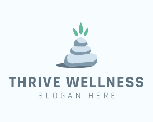 Wellness Stone Stack logo
