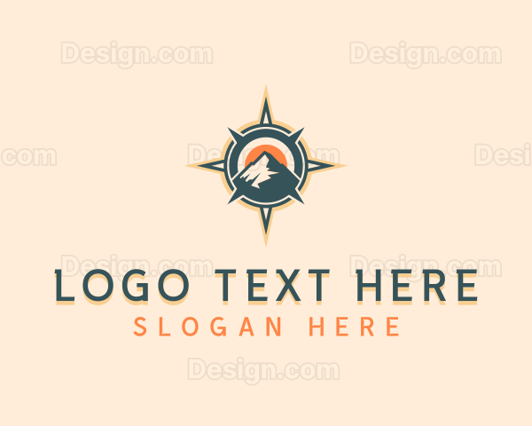 Mountain Compass Hiking Logo