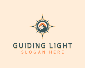 Mountain Compass Hiking logo design