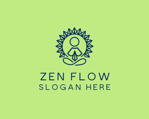 Zen Yoga Wellness logo design