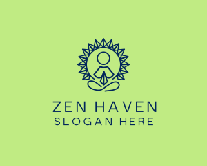 Zen Yoga Wellness logo design