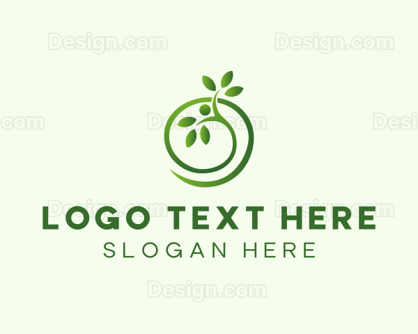 Seedling Plant Organic Garden Logo