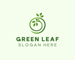 Seedling Plant Organic Garden  logo design