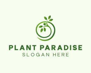 Seedling Plant Organic Garden  logo design