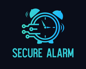 Alarm Clock Circuit logo design