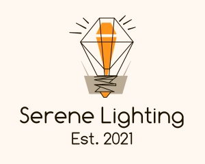 Diamond Light Bulb logo