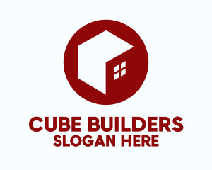 Cube Minimalist House  logo design