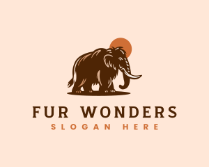 Prehistoric Wild Mammoth logo