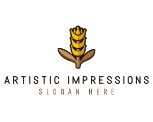 Grain Wheat Farm logo design