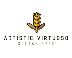 Grain Wheat Farm logo design