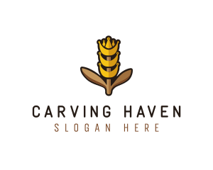 Grain Wheat Farm logo design