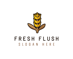 Grain Wheat Farm logo design