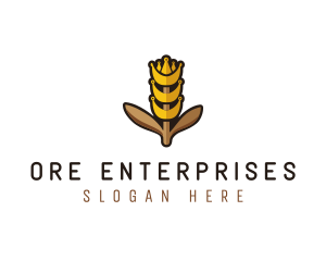 Grain Wheat Farm logo design