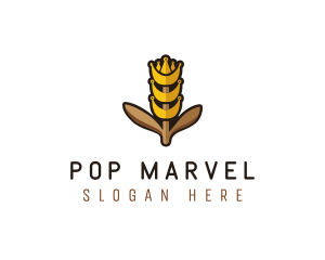 Grain Wheat Farm logo design