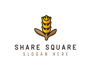 Grain Wheat Farm logo design