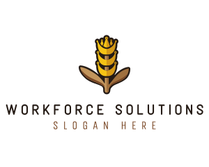 Grain Wheat Farm logo design