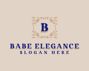 Elegant Botanical Boutique logo design