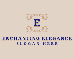 Elegant Botanical Boutique logo design